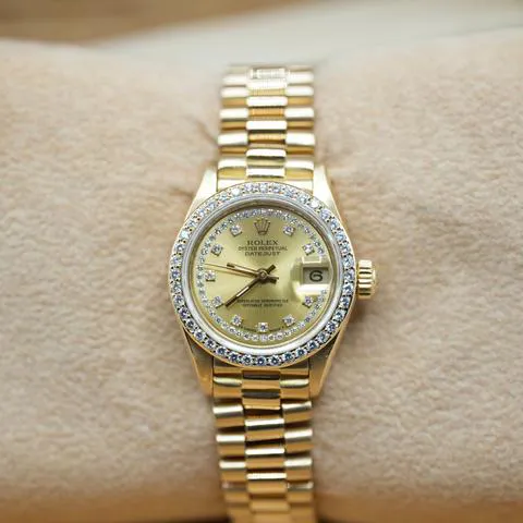 Rolex Lady-Datejust 69138 26mm Yellow gold Champagne 1