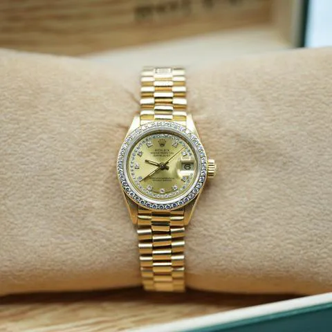 Rolex Lady-Datejust 69138 26mm Yellow gold Champagne 8