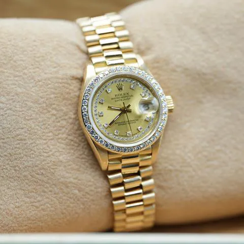 Rolex Lady-Datejust 69138 26mm Yellow gold Champagne 6