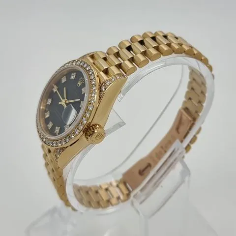 Rolex Lady-Datejust 69158 26mm Yellow gold Blue 2