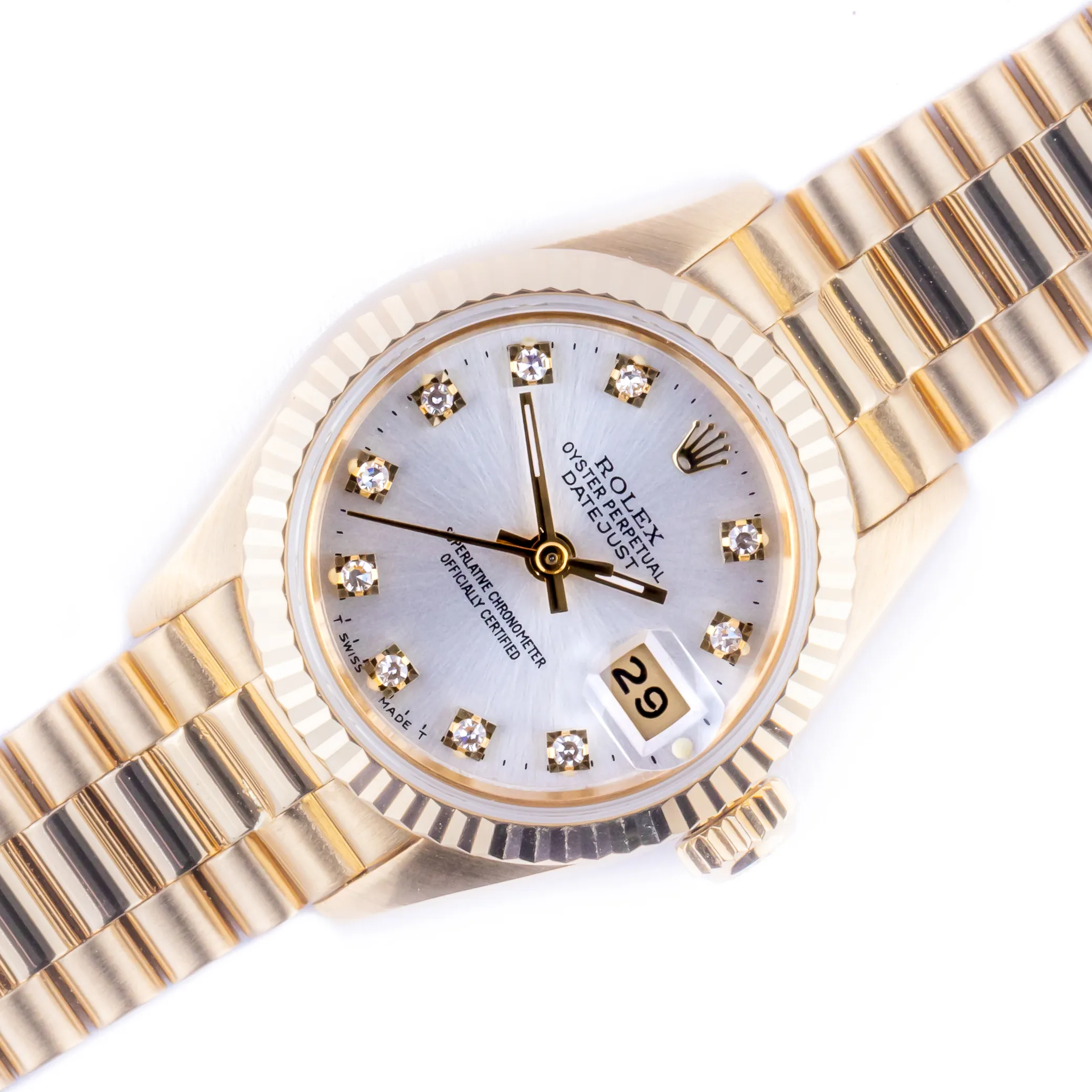 Rolex Lady-Datejust 69178 26mm Yellow gold Aventurine