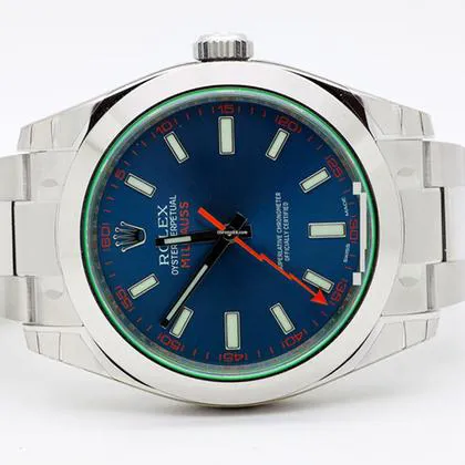 Rolex Milgauss 116400 40mm Stainless steel Blue