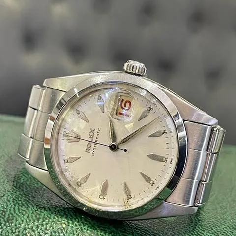 Rolex Oyster Date 6494 34mm Stainless steel White