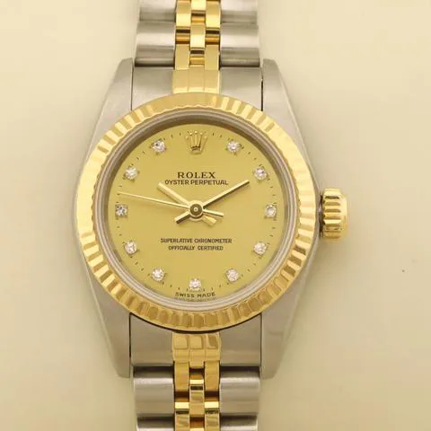 Rolex Oyster Perpetual 67193 26mm Yellow gold and Stainless steel Gold