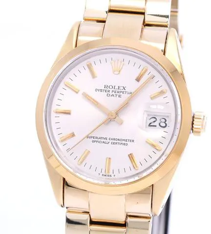 Rolex Oyster Perpetual Date 15505 Yellow gold and Stainless steel Silver