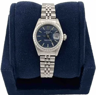 Rolex Oyster Perpetual Lady Date 69240 Stainless steel Blue