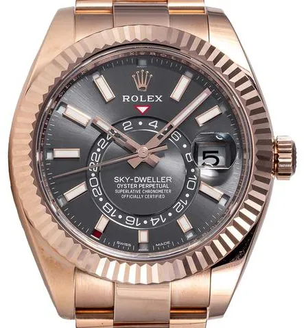 Rolex Sky-Dweller 326935 42mm Rose gold Dark Rhodium