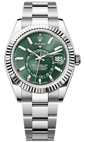 Rolex Sky-Dweller 336934-0001 42mm White gold and Stainless steel Green