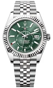 Rolex Sky-Dweller 336934-0002 42mm White gold and Oystersteel Green