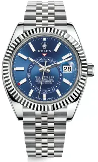 Rolex Sky-Dweller 326934-0004 White gold and Stainless steel Blue