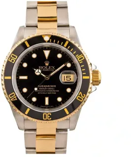 Rolex Submariner 16613 Yellow gold and Stainless steel Black