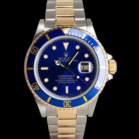 Rolex Submariner 16803 40mm Yellow gold and Stainless steel Blue