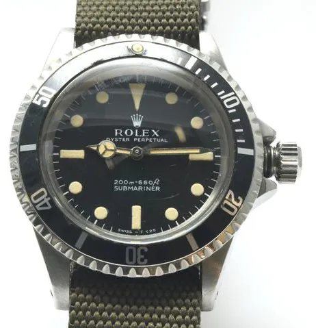 Rolex Submariner 5513 40mm Stainless steel Black