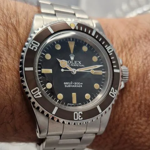 Rolex Submariner 5513 40mm Stainless steel Black