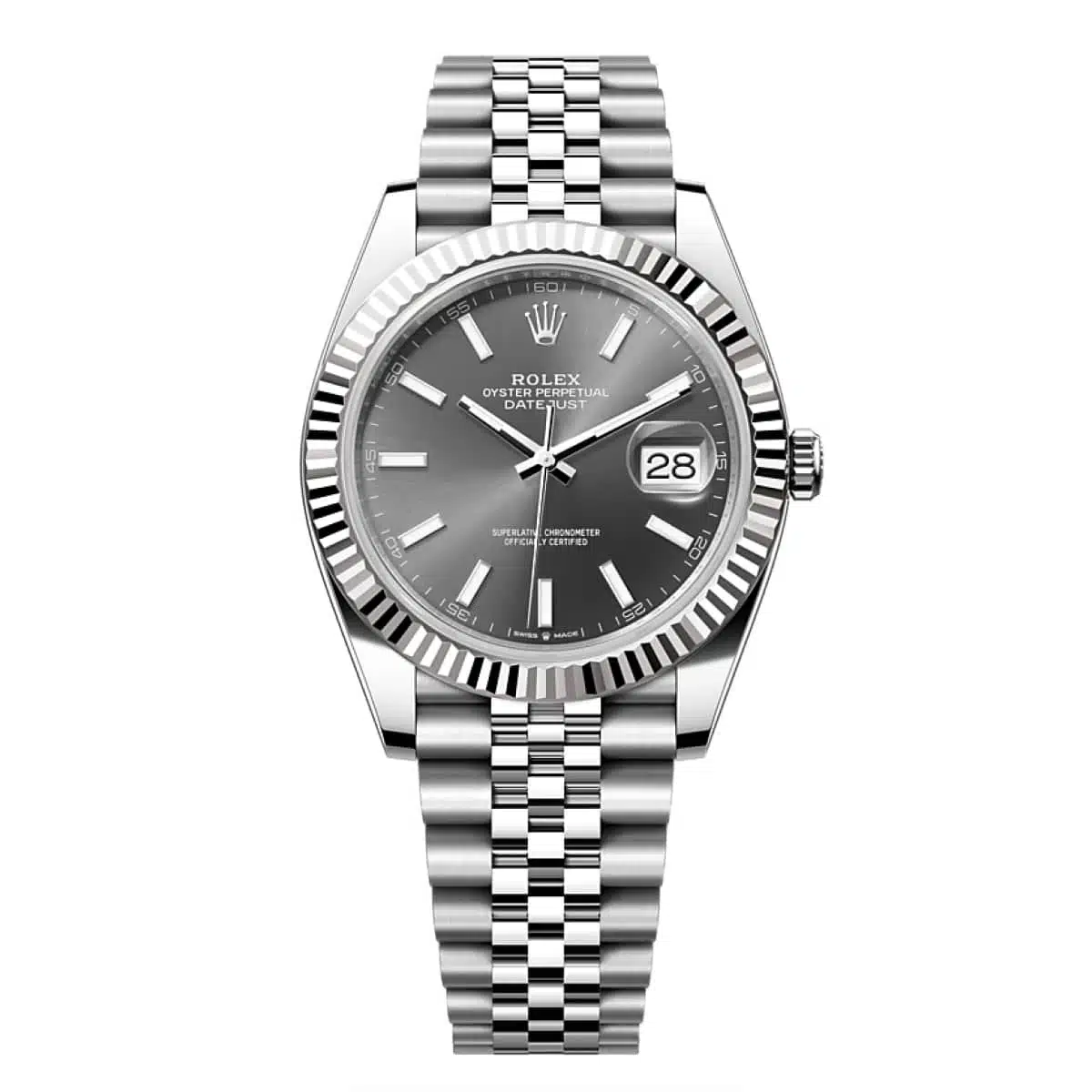 Rolex Datejust 41 126334-0014 41mm White gold and Oystersteel Gray