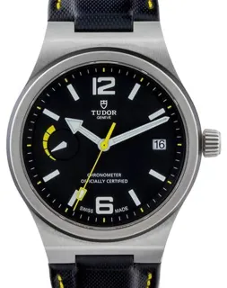 Tudor North Flag 91210N 40mm Stainless steel Black