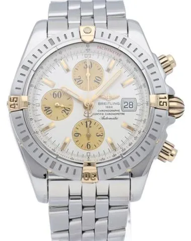 Breitling Chronomat B13356 44mm Yellow gold and stainless steel Silver