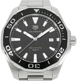 TAG Heuer Aquaracer WAY101A.BA0746 Stainless steel Schwarz