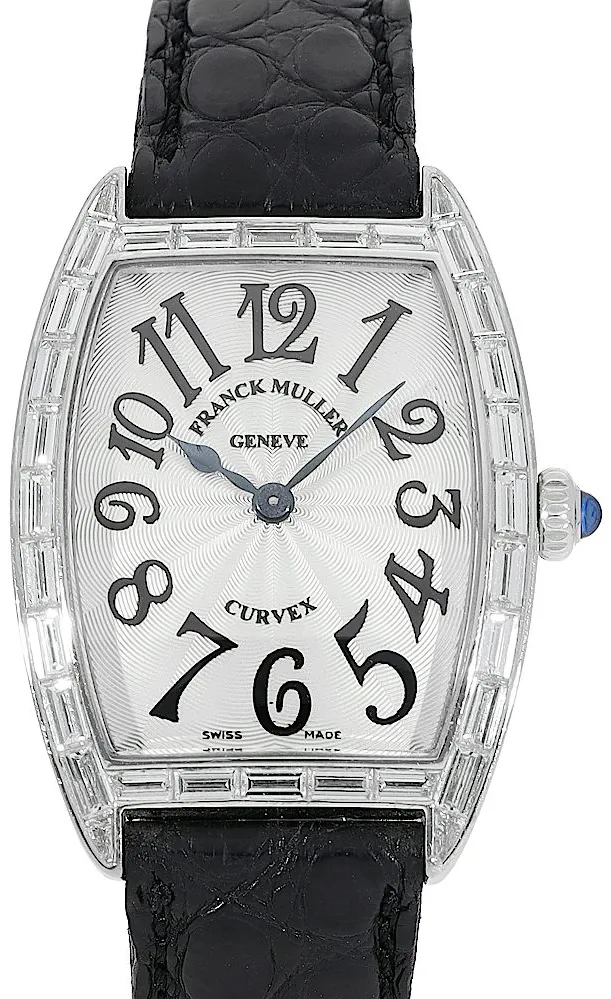 Franck Muller Curvex 1752QZBAG 29mm Yellow gold Silber