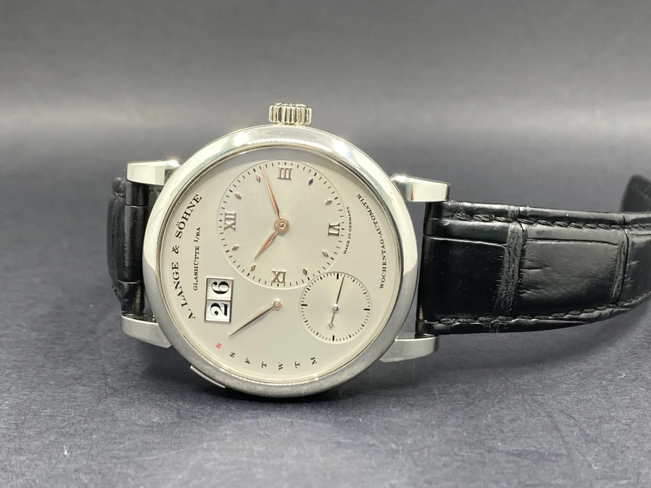 A. Lange & Söhne Lange 1 320.025 39.5mm Platinum Silver 1