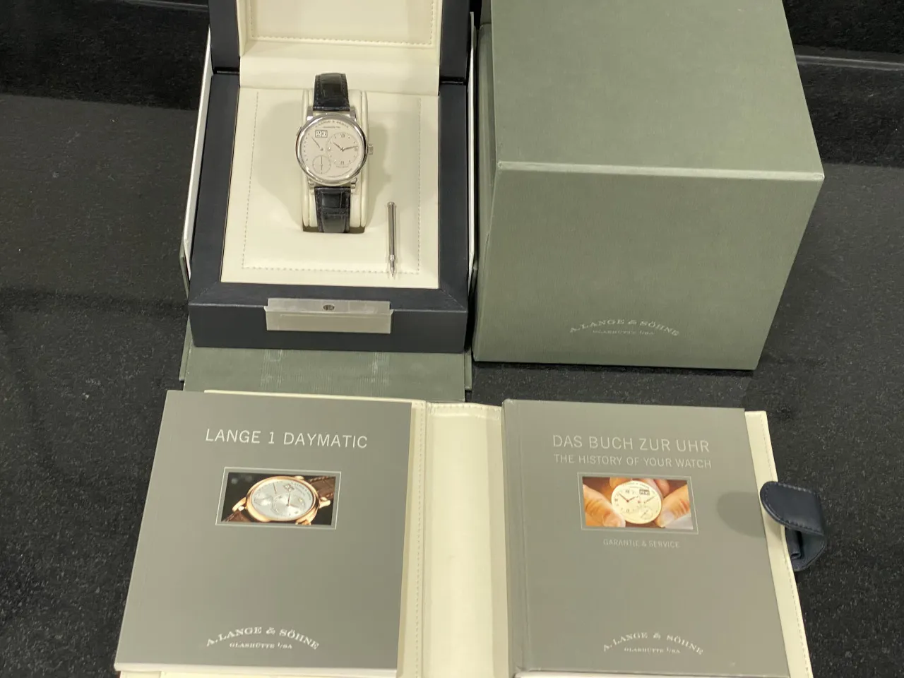 A. Lange & Söhne Lange 1 320.025 39.5mm Platinum Silver 7