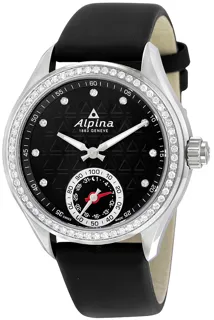 Alpina Horological Smartwatch AL-285BTD3CD6 Stainless steel Black