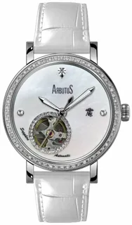 Arbutus AG Silver Collection AG2201SMW 33.5mm Silver White