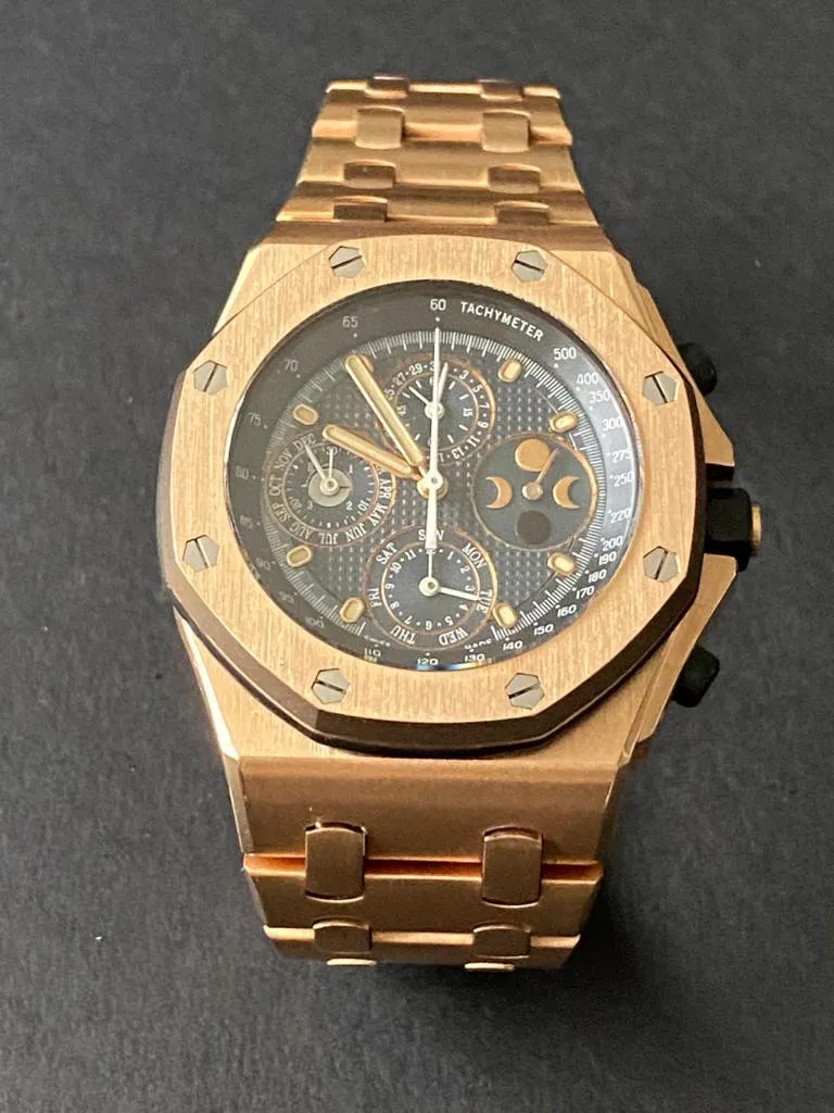 Audemars Piguet Quantiême Perpetual 25854OR.OO.1150OR.01 42mm Rose gold Blue