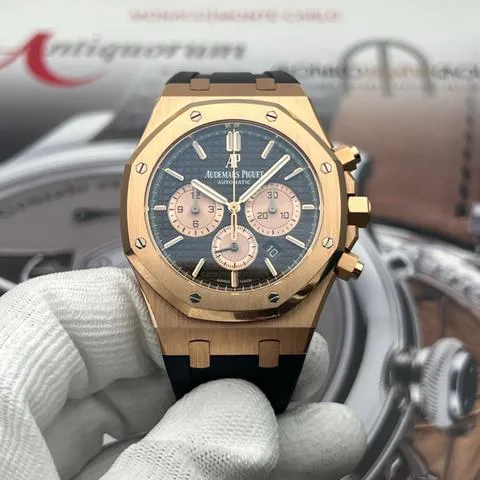 Audemars Piguet Royal Oak 26331OR.OO.D821CR.01 41mm Rose gold Brown