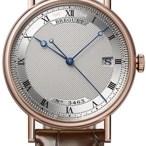 Breguet Classique 5177BR/15/9V6 38mm Rose gold Silver