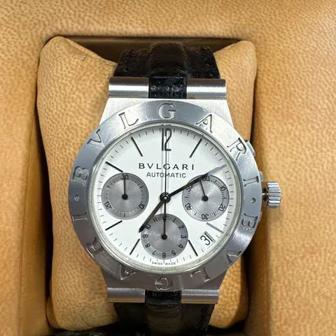 Bulgari Diagono CH 35 S 35.5mm Stainless steel White 7