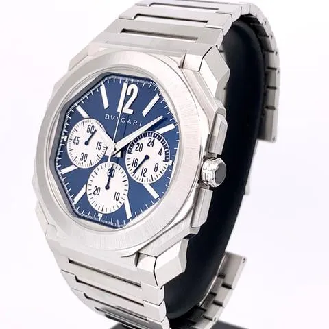 Bulgari Octo 103467 43mm Stainless steel Blue 2