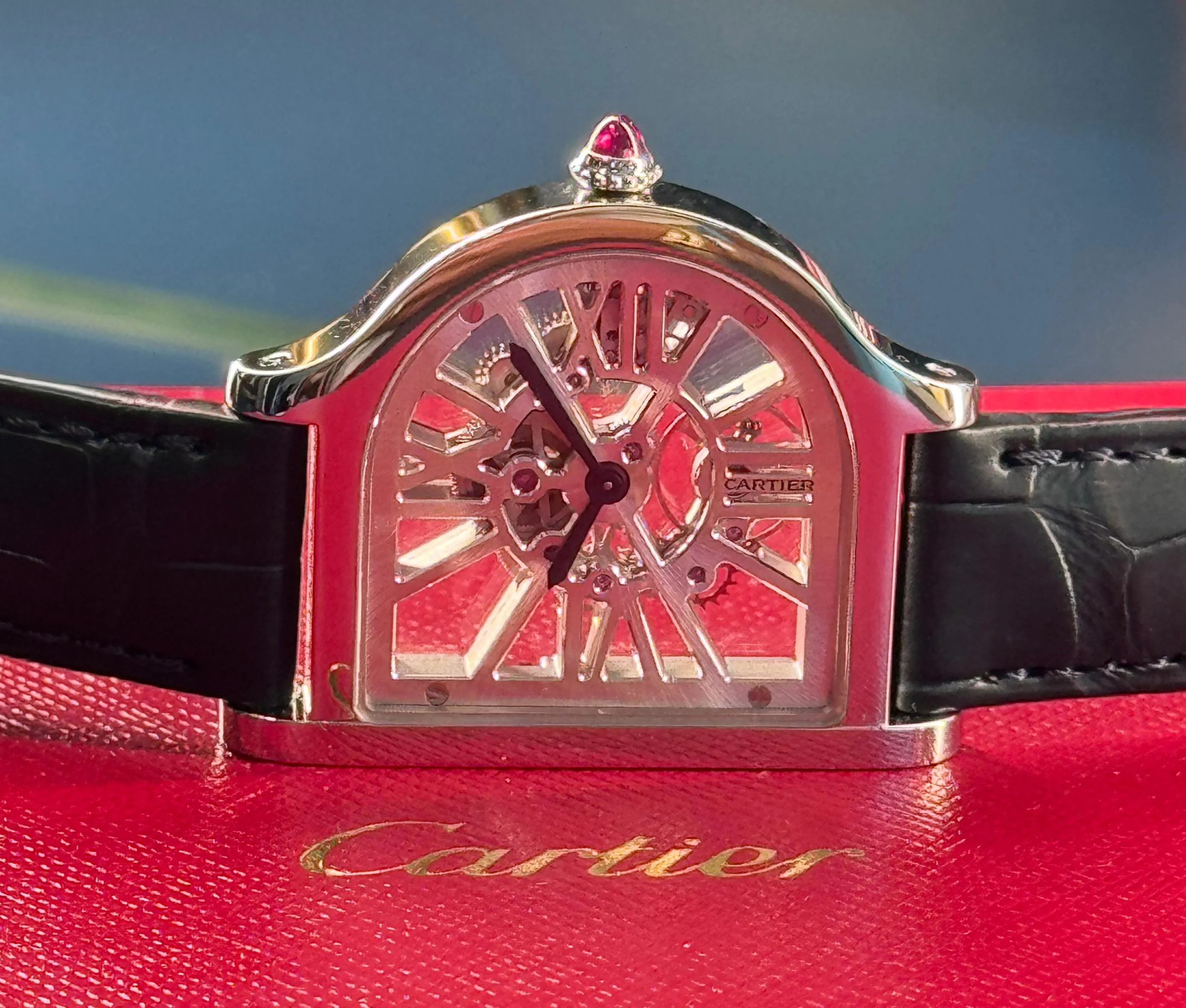 Cartier Cloche WHCC 0003 38mm Platinum Skeletonized