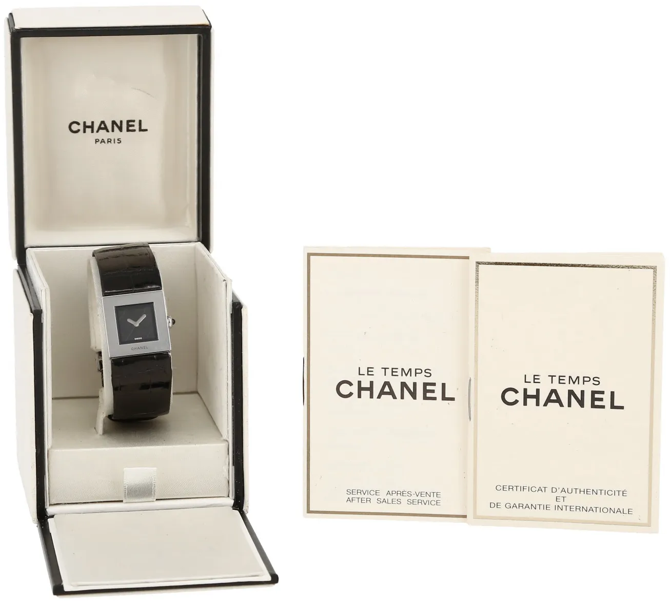 Chanel Matelassé H0177 19mm Stainless steel Black 2