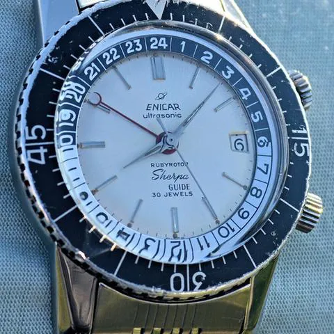 Enicar Sherpa 42mm Stainless steel Silver