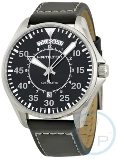 Hamilton Khaki Aviation H64615735 Stainless steel Black