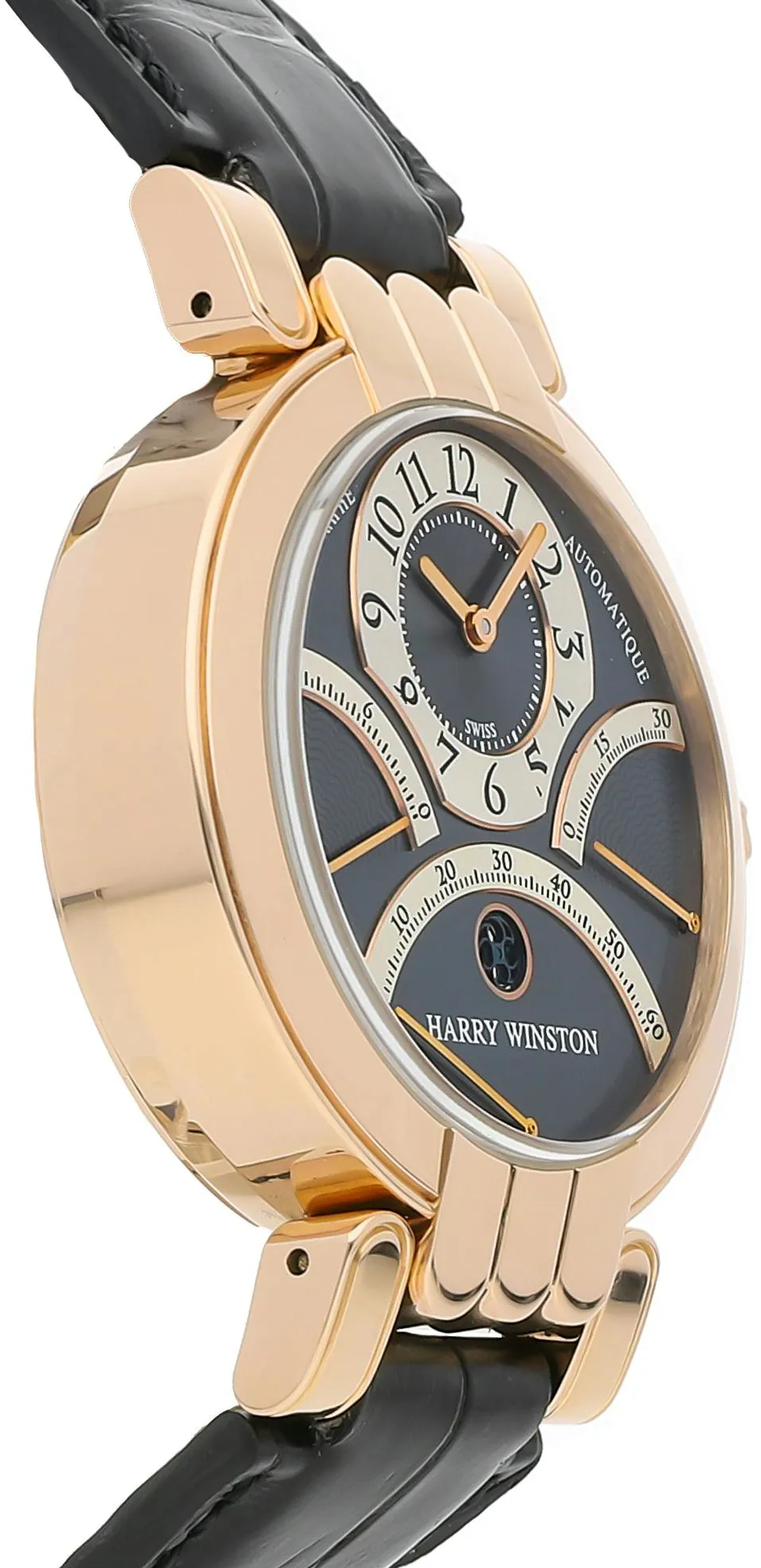 Harry Winston Premiere 200/MCRA39RL.A 39mm Rose gold Blue 2