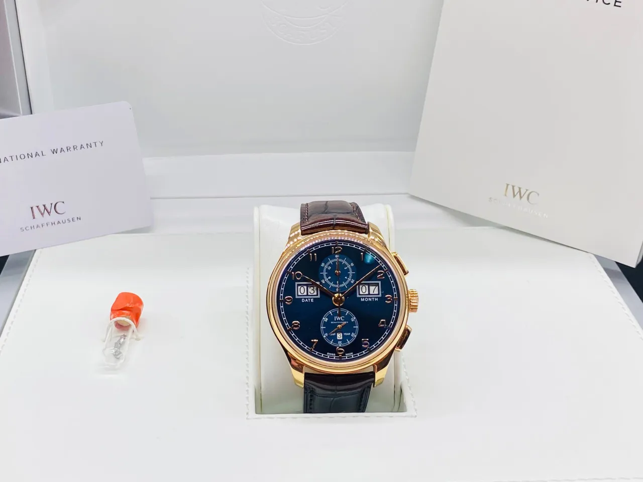 IWC Portugieser IW397204 45mm Rose gold Blue 6