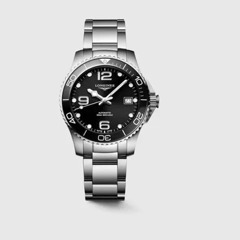 Longines HydroConquest L37804566 39mm Stainless steel Black