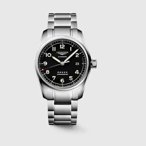 Longines Spirit L3.810.4.53.6 40mm Stainless steel Black