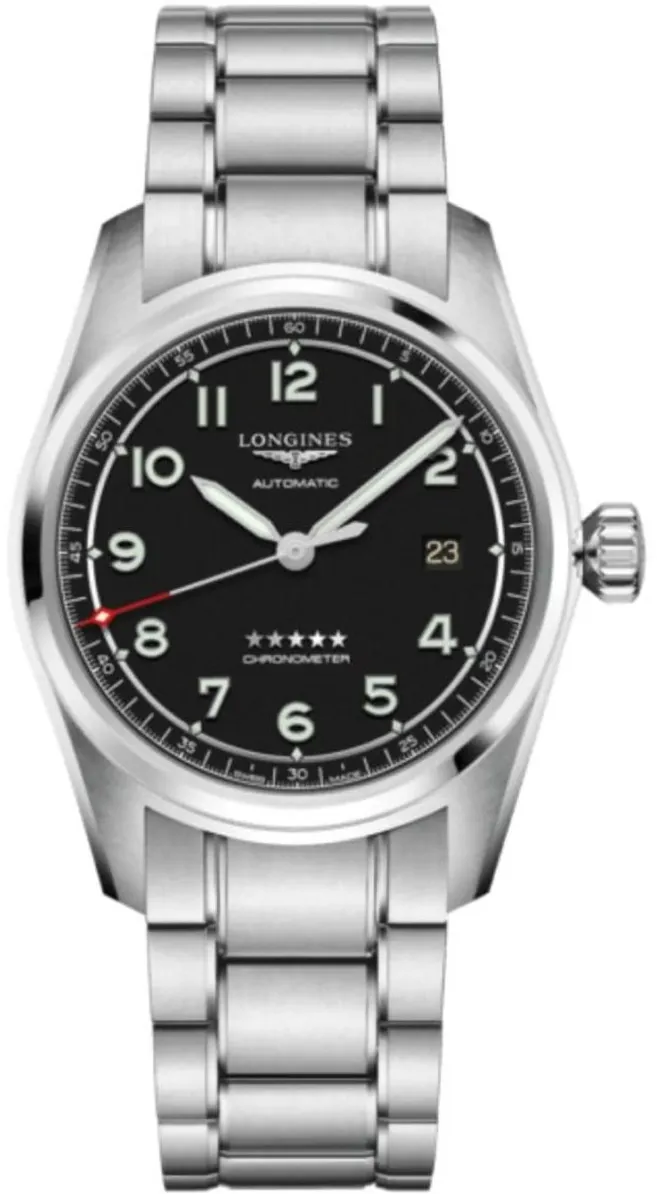 Longines Spirit L3.810.4.53.6 Stainless steel Black