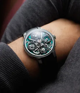 MB&F Legacy Machine Titanium Green