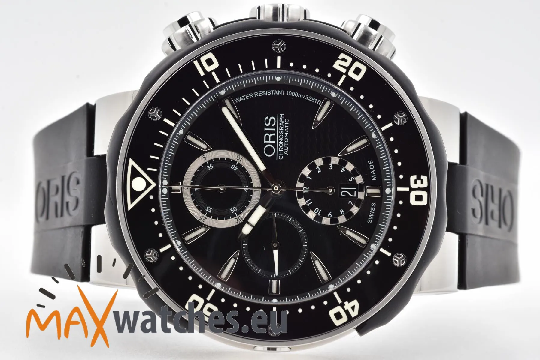 Oris ProDiver 01 674 7630 7154-Set 51mm Titanium Black