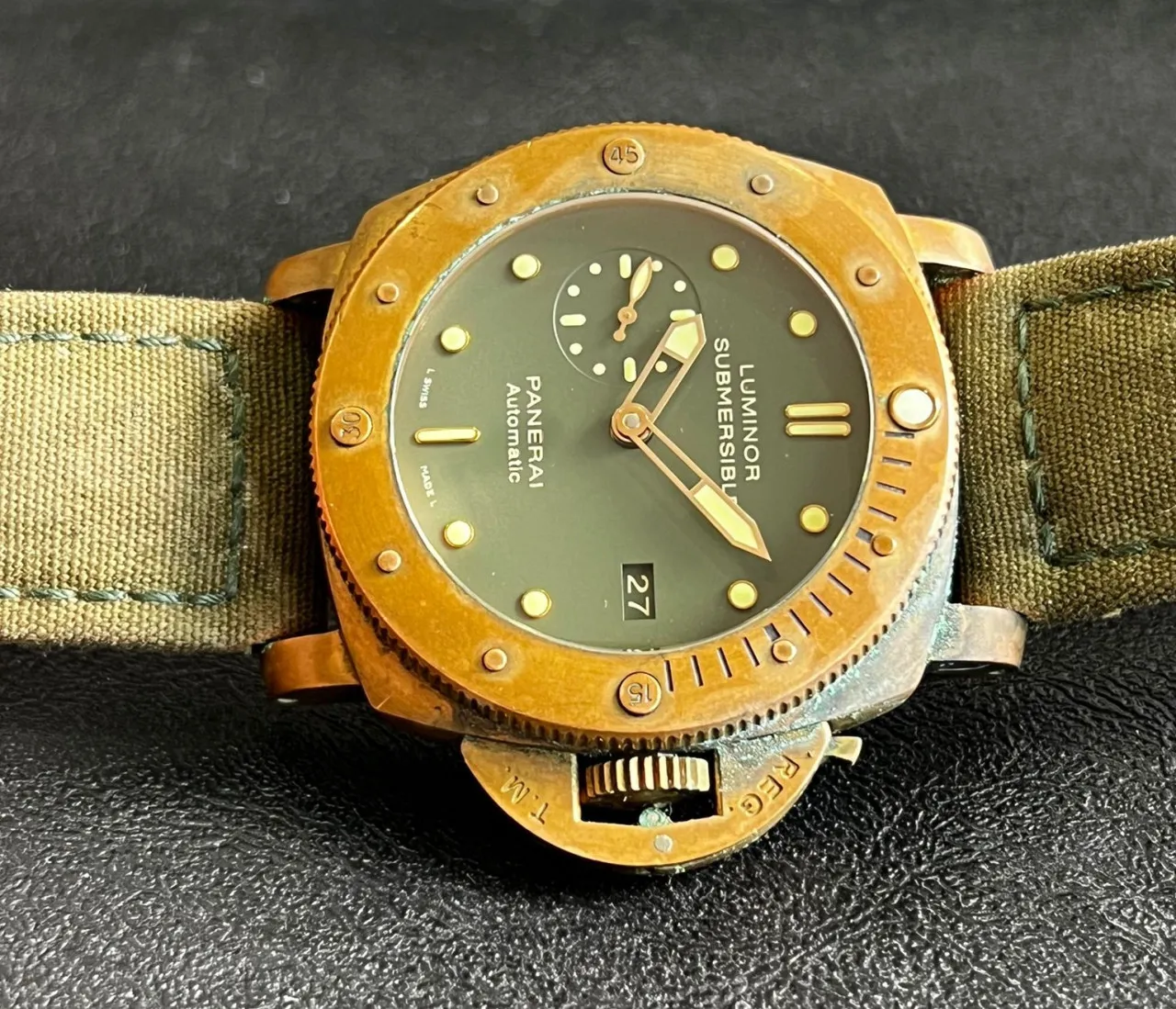 Panerai Luminor Submersible PAM 00382 47mm Bronze Green