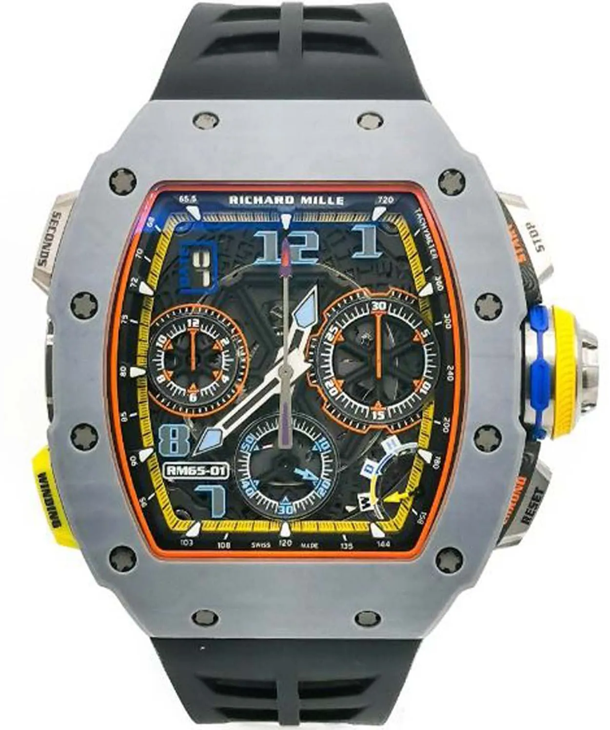 Richard Mille RM 65-01 RM65-01 Carbon fiber Skeletonized