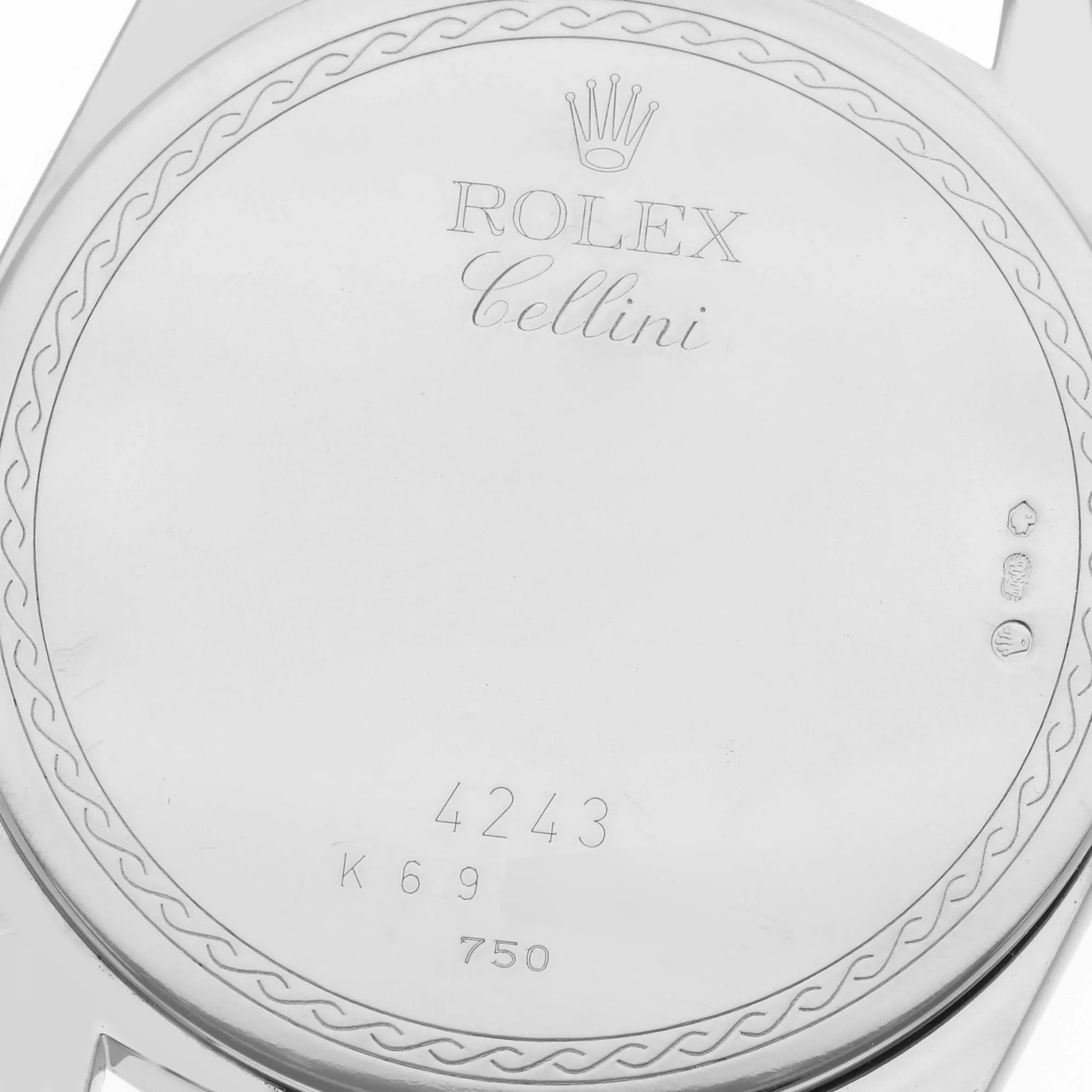 Rolex Cellini Danaos 4243 38mm White gold Black 7