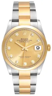 Rolex Datejust 36 126203 Yellow gold and Stainless steel