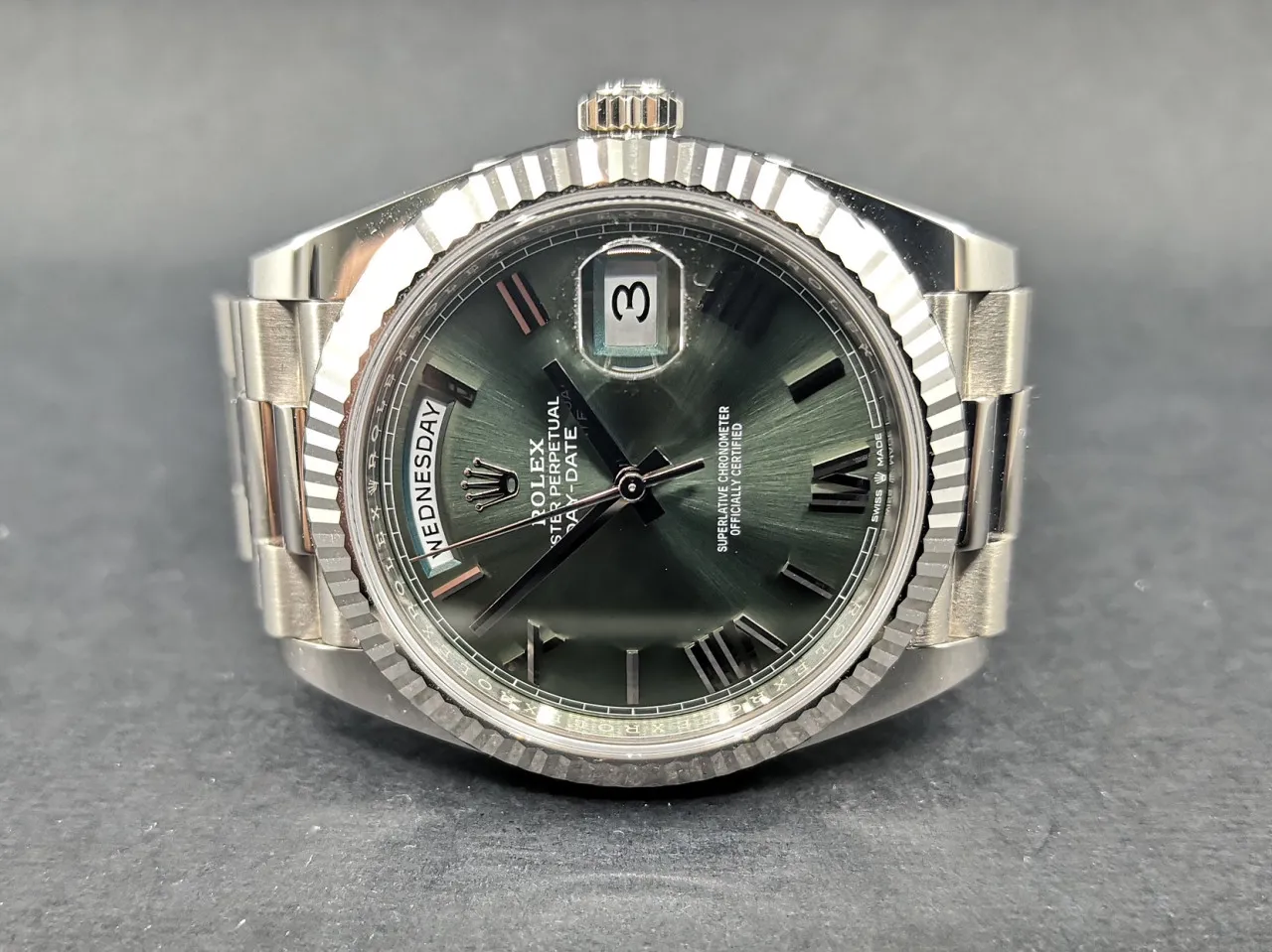 Rolex Day-Date 40 228239 40mm White gold Green