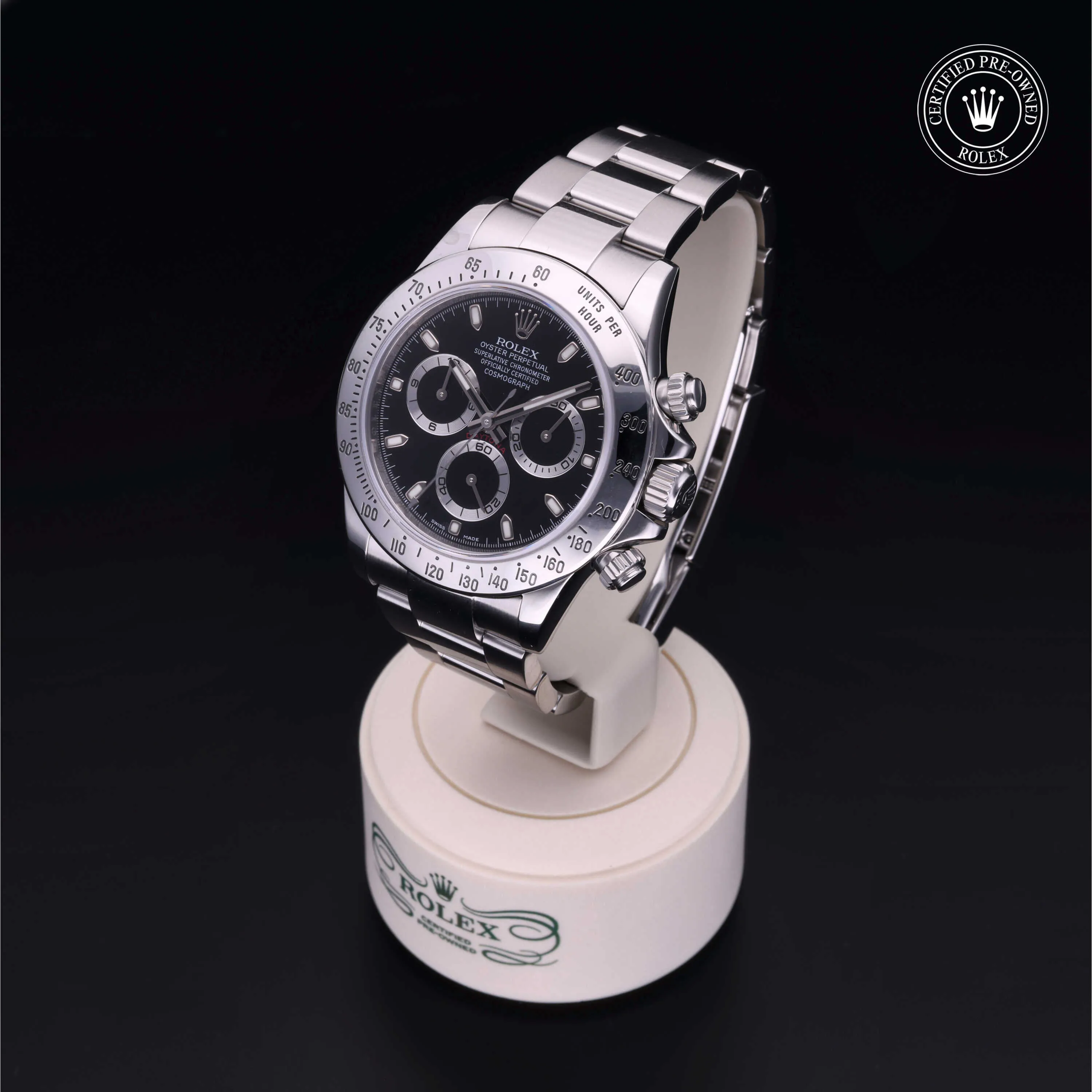 Rolex Daytona 116520-0015 40mm Oystersteel Black 2