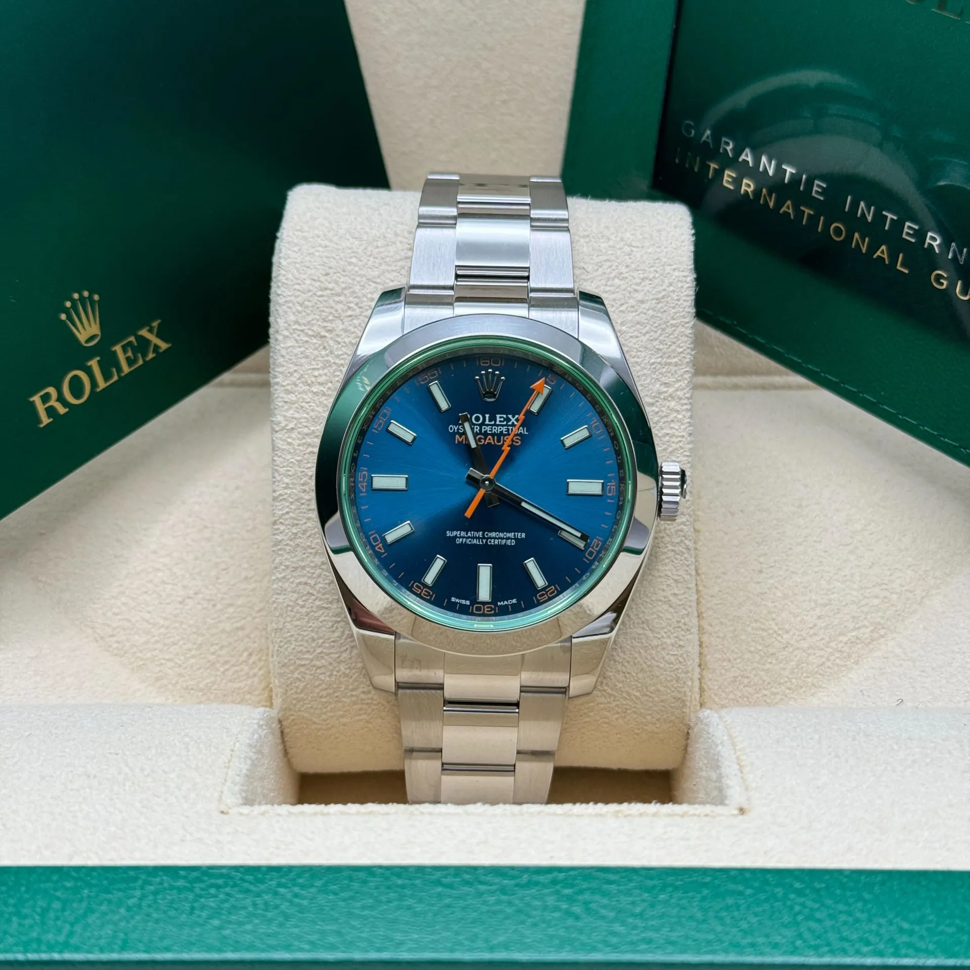 Rolex Milgauss 116400GV-0002 40mm Stainless steel Blue